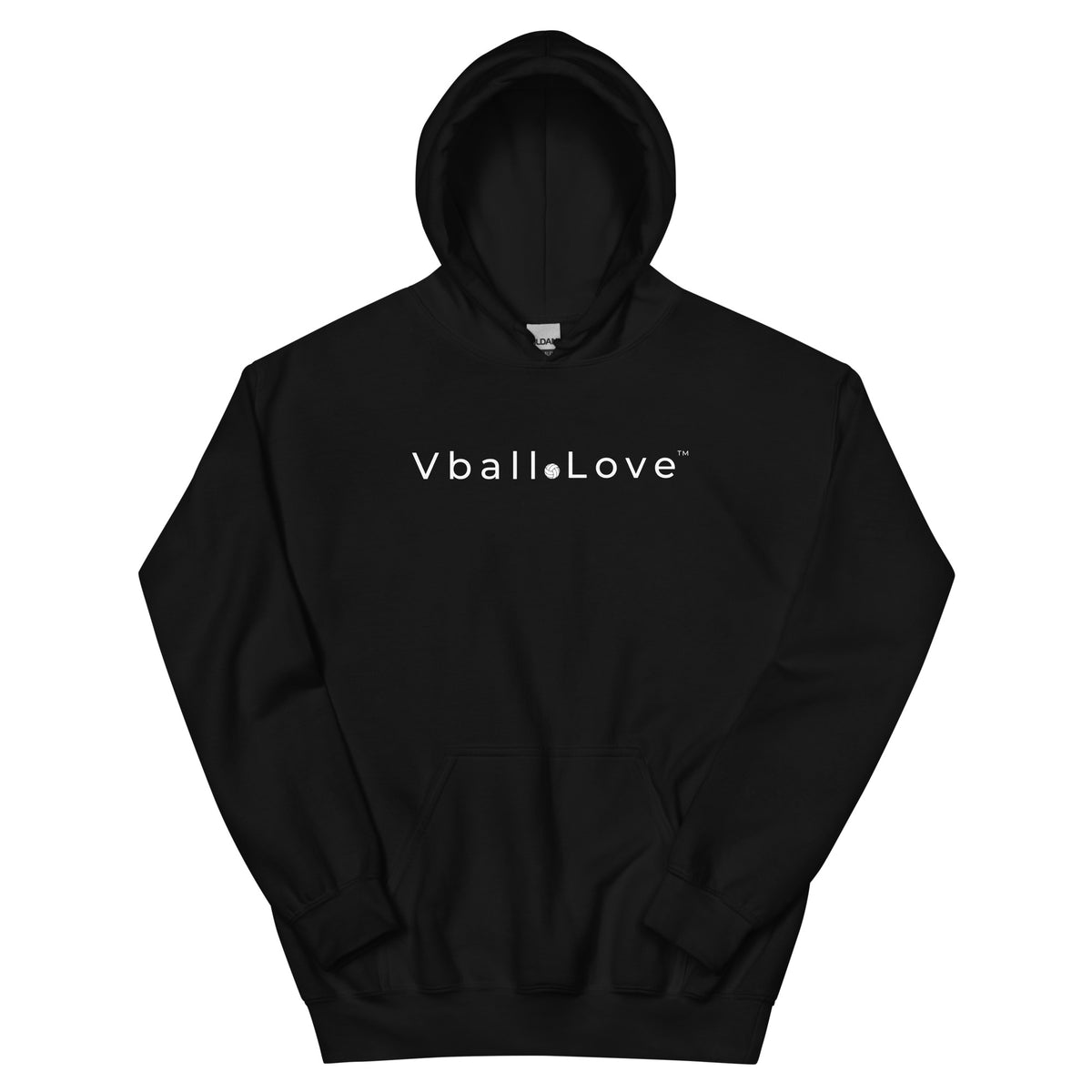 Vball.Love Black Hoodie – KMJ WEAR