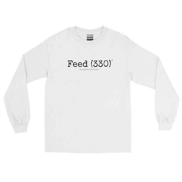Feed (330) Long Sleeve White T-Shirt