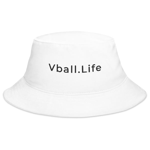 Vball.Life White & Black Bucket Hat