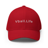 Vball.Life Red Structured Twill Cap