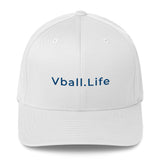 Vball.Life Patriotic Blue, White & Red Structured Twill Cap