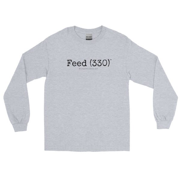 Feed (330) Long Sleeve Grey T-Shirt