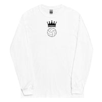 Black Crown White Long Sleeve Shirt