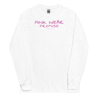 Pink Wear White Long Sleeve Shirt
