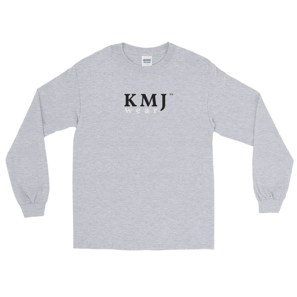 KMJ Wear Logo Grey Long Sleeve T-Shirt