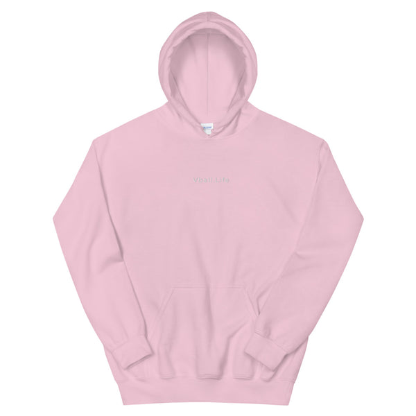 Vball.Life Pink Embroidered Hoodie