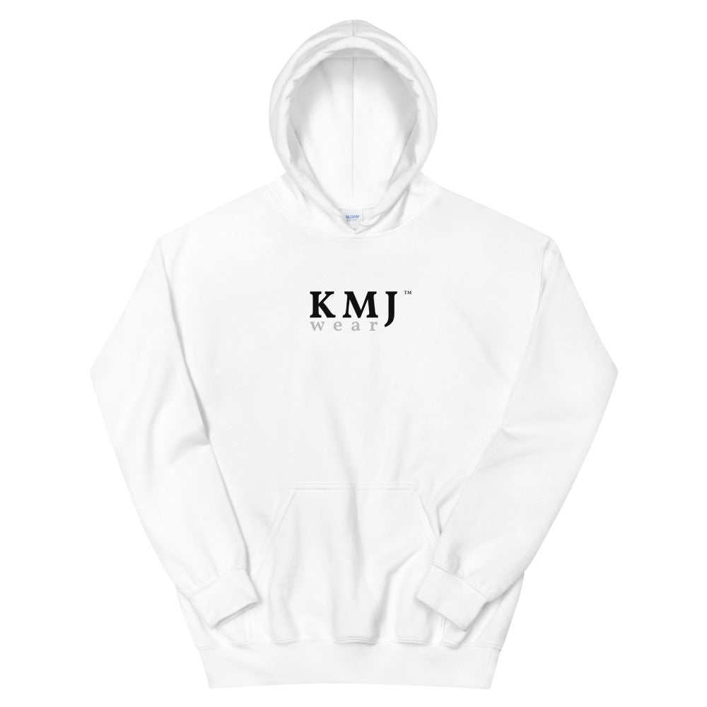 KMJ Wear Logo White Hoodie – KMJ WEAR KMJ Wear Logo White Hoodie – KMJ WEAR