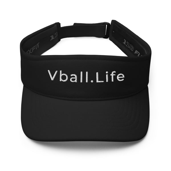 Vball.Life Black Embroidered Visor
