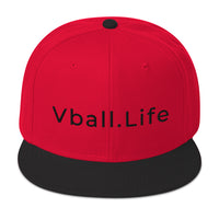 Vball.Life Red & Black Snapback Hat