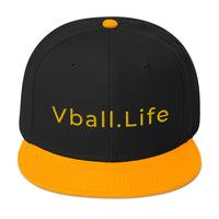 Vball.Life Black & Yellow Snapback Hat