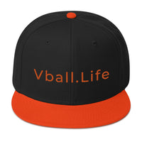 Vball.Life Black & Orange Snapback Hat