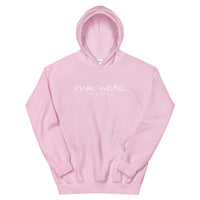 Pink Wear Hoodie - White Print